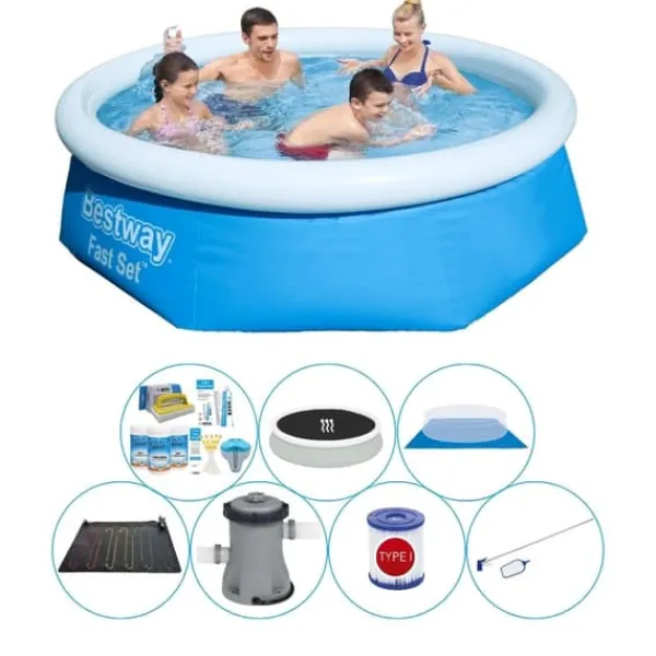 Bestway Pooler^Pool bundt - Fast Set Rund 244x66 cm
