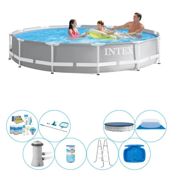 New Pool bundt - Intex Prisme Ramme Rund 366x76 cm Pooler