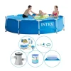 Pooler^Pool combo tilbud - 6 stk - Intex Metalramme Rund 305x76 cm