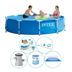 Pooler^Pool combo tilbud - 6 stk - Intex Metalramme Rund 305x76 cm