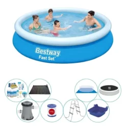 Sale Pool kombi tilbud - Fast Set Rundt 366x76 cm Pooler
