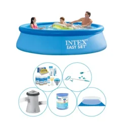 Online Pool med tilbehør - 6 stk - Intex Easy Set Rund 305x76 cm Pooler