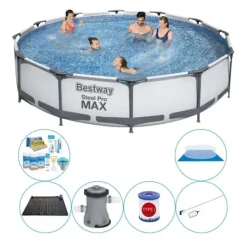 Bestway Pool- & Spatilbehør^Pool Pack - Steel Pro MAX 366x76 cm
