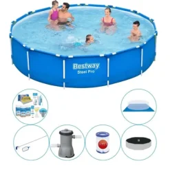 New Pool plus tilbehør - Steel Pro Rektangulær 396x84 cm Pooler