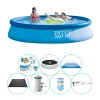 Outlet Pool Super Sæt - Intex Nem Sæt Rundt 396x84 cm Pooler