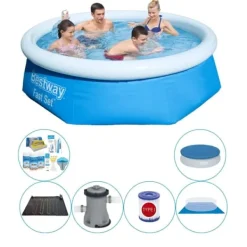 Discount Pool tilbud - Fast Set Rundt 244x66 cm Pooler