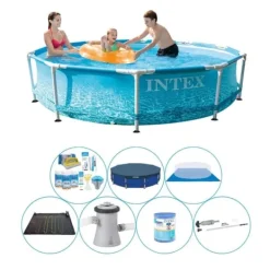 New Pool tilbud - Intex Metalramme Rund Strand 305x76 cm Pooler