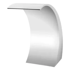 Springvand & Damme^Pool vandfald fontæne - Spillway-kaskade - 30×60 cm - 5,08 cm indvendigt gevind - Metal - Sølv