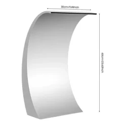 Springvand & Damme^Pool vandfald fontæne - Spillway-kaskade - 30×60 cm - 5,08 cm indvendigt gevind - Metal - Sølv