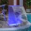 Discount Poolfontæne med RGB LED-lys - Akrylvandfald til pool og havedam | Højde: 51 cm Springvand & Damme