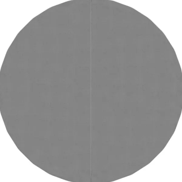 Pool- & Spatilbehør^Poolovertræk - Living poolunderlag Ø244 cm polyester-geotekstil lysegrå