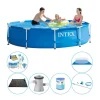 Pooler^Poolpakke - 7 stk - Intex Metalramme Rund 305x76 cm