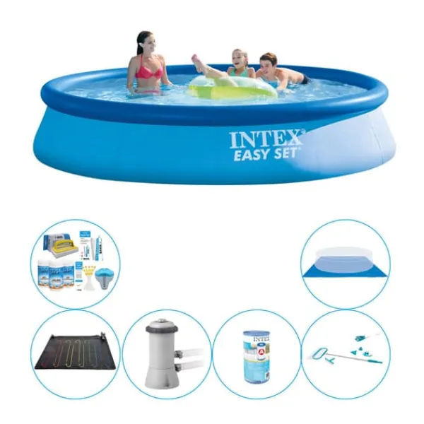 Poolsæt - 7 stk - Intex Easy Set Rundt 396x84 cm Pooler
