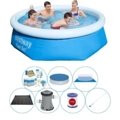 Best Poolsæt - Fast Sæt Rundt 244x66 cm Pooler