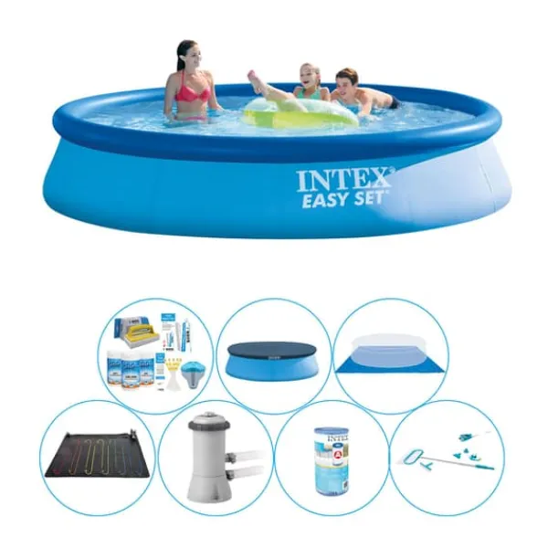 Pooler^Poolsæt - Intex Easy Set Rundt 396x84 cm