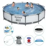 Sale Poolsæt alt i 1 - Steel Pro MAX Rund 366x76 cm Pooler