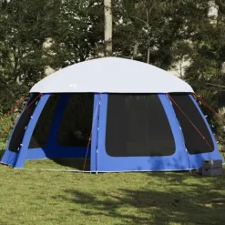 Pool- & Spatilbehør^Pooltelt med flue og netvægge - Vandtæt og transportabel | Farve: Azurblå | Størrelse: 510x510 cm