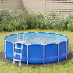 Outlet Poolunderlag Ø306 cm polyester-geotekstil lysegrå - Poolunderlag - Pooldug - Home & Living Pool- & Spatilbehør