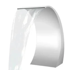 Clearance Poolvandfald - Vandfaldsblad - Metal - Kaskadeffekt - Til Swimmingpool - Sølv Springvand & Damme