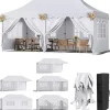 Discount Pop Up Pavillon Telt, Vandtæt UV Beskyttelse, Robust Aluminiumramme,HVID Telte & Lysthuse
