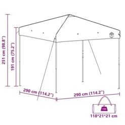 Telte & Lysthuse^Pop-up canopy telt - Holdbart udendørstelt | Farve: Grøn | Størrelse: 300x300 cm