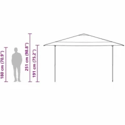Telte & Lysthuse^Pop-up canopy telt - Rummeligt udendørs skyggetelt | Farve: Blå | Størrelse: 400x400 cm
