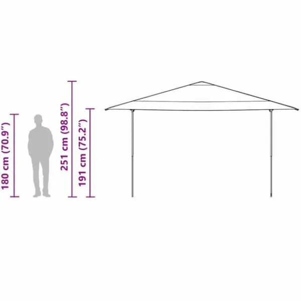 Telte & Lysthuse^Pop-up canopy telt - Rummeligt udendørs skyggetelt | Farve: Blå | Størrelse: 400x400 cm