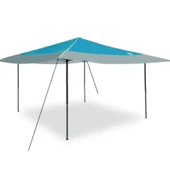 Telte & Lysthuse^Pop-up canopy telt - Rummeligt udendørs skyggetelt | Farve: Blå | Størrelse: 400x400 cm