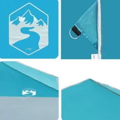 Telte & Lysthuse^Pop-up canopy telt - Rummeligt udendørs skyggetelt | Farve: Blå | Størrelse: 400x400 cm