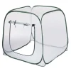 Drivhus^Pop-up havedrivhus - NATURE - 100x100x100 cm - Transparent PE - UV-beskyttelse
