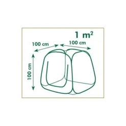 Drivhus^Pop-up havedrivhus - NATURE - 100x100x100 cm - Transparent PE - UV-beskyttelse