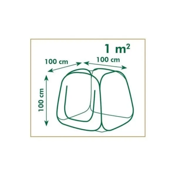 Drivhus^Pop-up havedrivhus - NATURE - 100x100x100 cm - Transparent PE - UV-beskyttelse