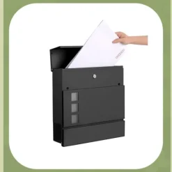 Postkasser & Brevindkast^Postkasse – Klassisk design – Sort