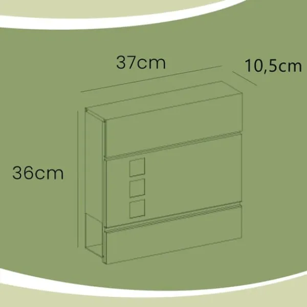 Postkasser & Brevindkast^Postkasse – Klassisk design – Sort