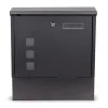 Viking Choice Postkasser & Brevindkast^Postkasse - med avisrulle - 30x10x33,5 cm - antracit