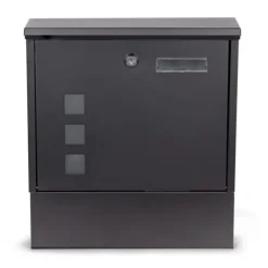 Viking Choice Postkasser & Brevindkast^Postkasse - med avisrulle - 30x10x33,5 cm - antracit