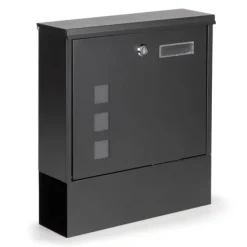 Viking Choice Postkasser & Brevindkast^Postkasse - med avisrulle - 30x10x33,5 cm - antracit