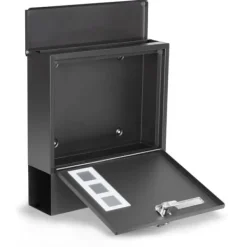 Viking Choice Postkasser & Brevindkast^Postkasse - med avisrulle - 30x10x33,5 cm - antracit
