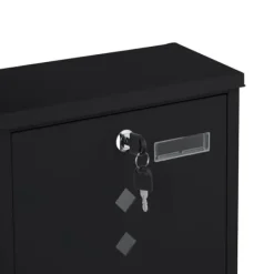 Postkasser & Brevindkast^Postkasse med avisholder, 38x31x13 cm, metal