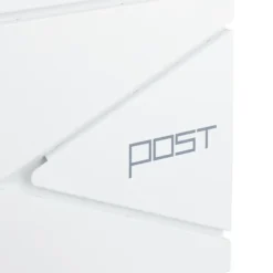 Postkasser & Brevindkast^Postkasse med avisindkast, 38x37x12 cm, metal