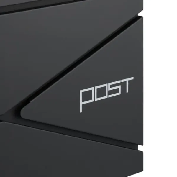 Outlet Postkasse med avisindkast, 38x37x12 cm, metal Postkasser & Brevindkast