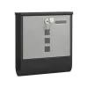 Discount Postkasse med avisrum og navneskiltholder, 30,5 x 9,5 x 33,3 cm Postkasser & Brevindkast