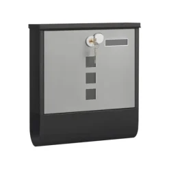 Discount Postkasse med avisrum og navneskiltholder, 30,5 x 9,5 x 33,3 cm Postkasser & Brevindkast
