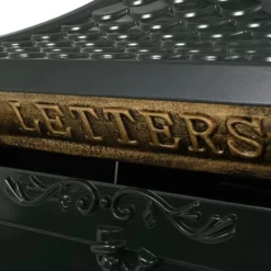 Online Postkasse med piedestal aluminium vintagestil rustbestandig grøn - Postkasse Med Piedestal - Postkasser Med Piedestaler - Home & Living Postkasser & Brevindkast