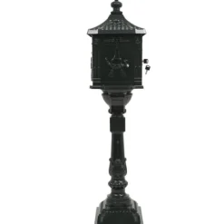 Online Postkasse med piedestal aluminium vintagestil rustbestandig grøn - Postkasse Med Piedestal - Postkasser Med Piedestaler - Home & Living Postkasser & Brevindkast