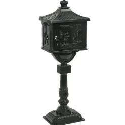 Online Postkasse med piedestal aluminium vintagestil rustbestandig grøn - Postkasse Med Piedestal - Postkasser Med Piedestaler - Home & Living Postkasser & Brevindkast