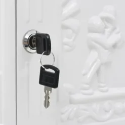 Best Postkasse med piedestal i vintagestil - Rustbestandig aluminium | Farve: Hvid Postkasser & Brevindkast