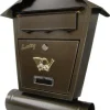 Clearance POSTKASSE MED RØR SD2T GULD - SKL SD2T 854 Postkasser & Brevindkast