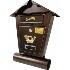 Postkasser & Brevindkast^POSTKASSE MED RØR SD1T KOBBER - SKL SD1T 762