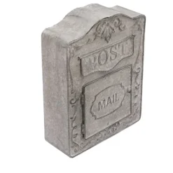 Postkasser & Brevindkast^Postkasse, Rustik Design, Væghængt,GRÅ